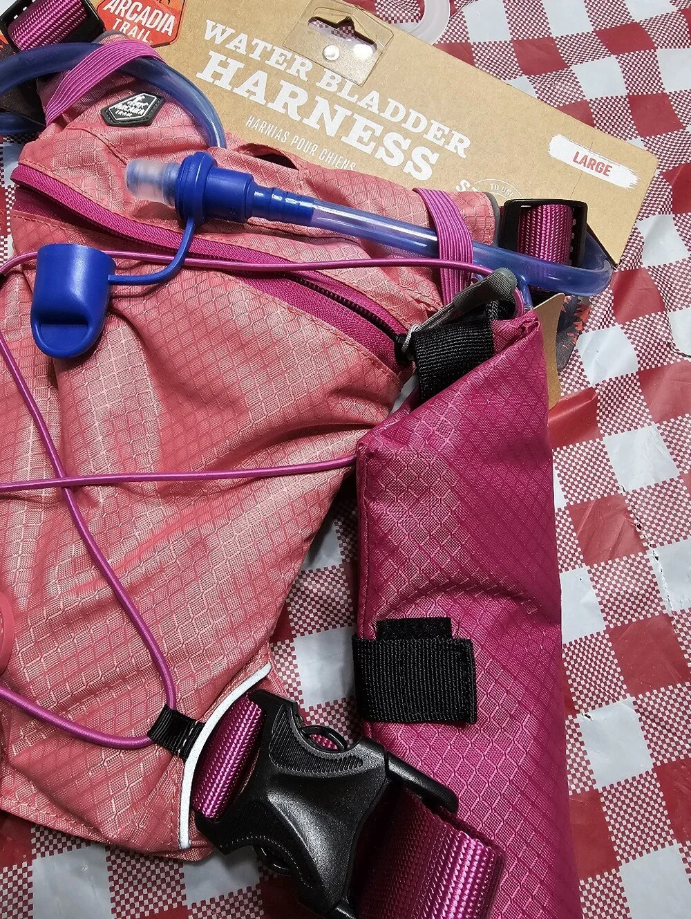 Arcadia Trail Pink Water Bladder Harness - Large